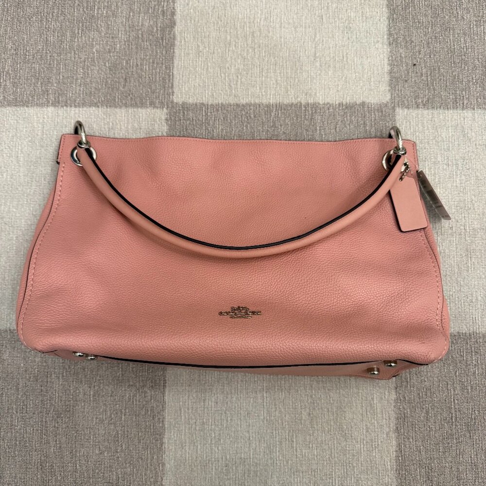 Pink Coach Bag with shoulder strap